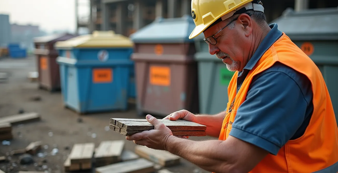 Organisation exemplaire du tri des déchets sur un chantier de construction québécois